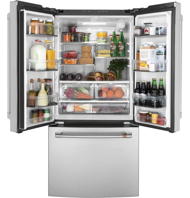 Café™ ENERGY STAR® 18.6 Cu. Ft. Counter-Depth French-Door Refrigerator - CWE19SP2NS1