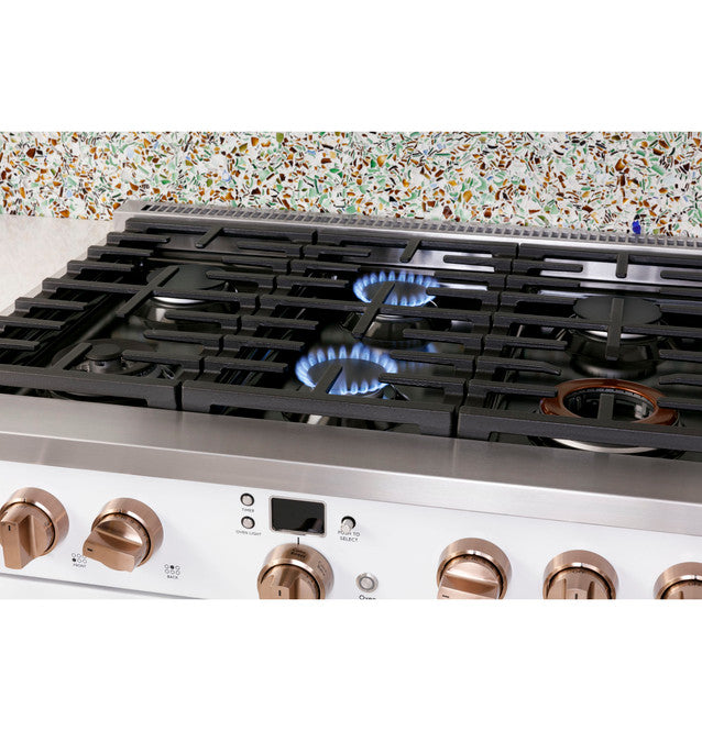 Café™ 36" Smart Dual-Fuel Commercial-Style Range with 6 Burners (Natural Gas) - C2Y366P2TS1