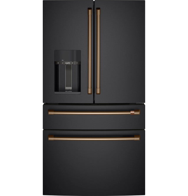 Café™ ENERGY STAR® 22.3 Cu. Ft. Smart Counter-Depth 4-Door French-Door Refrigerator - CXE22DP3PD1