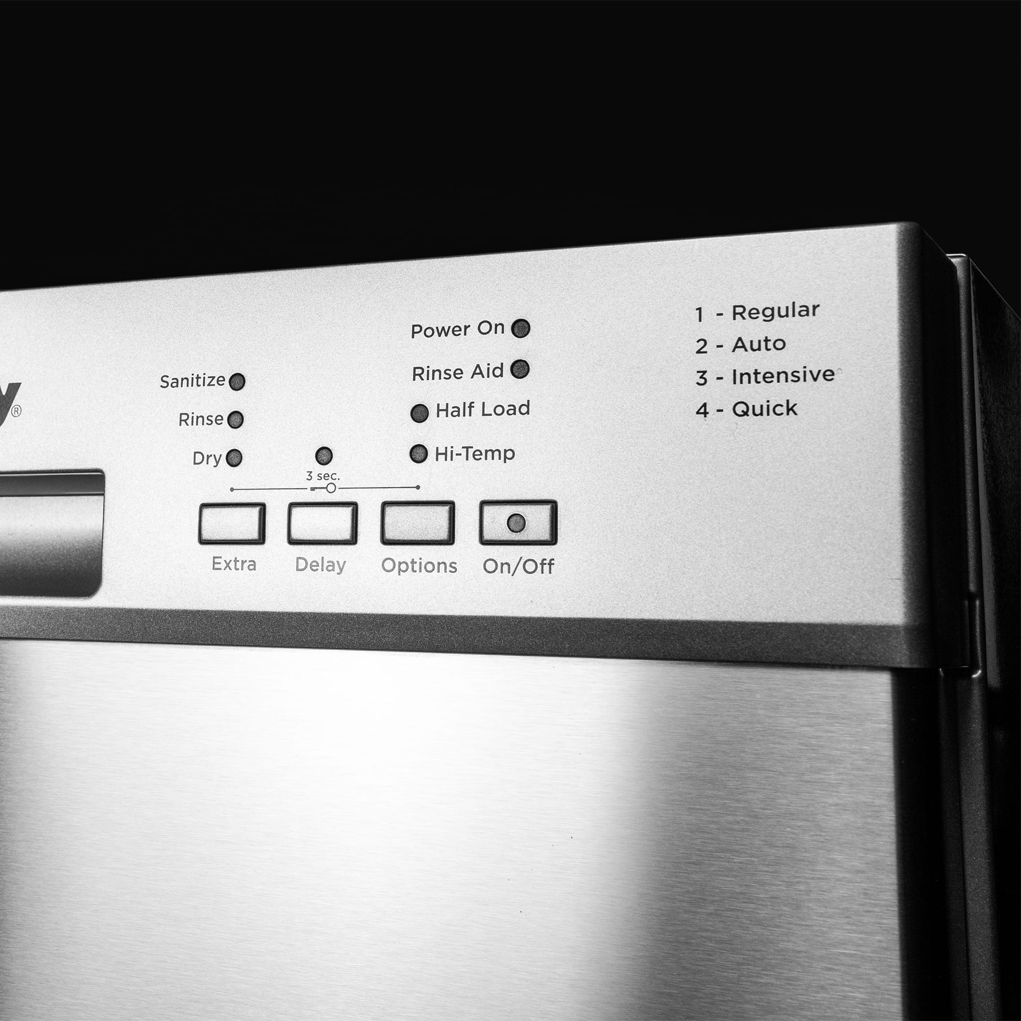 Danby 18″ Wide Built-in Dishwasher in Stainless Steel - DDW18D1ESS