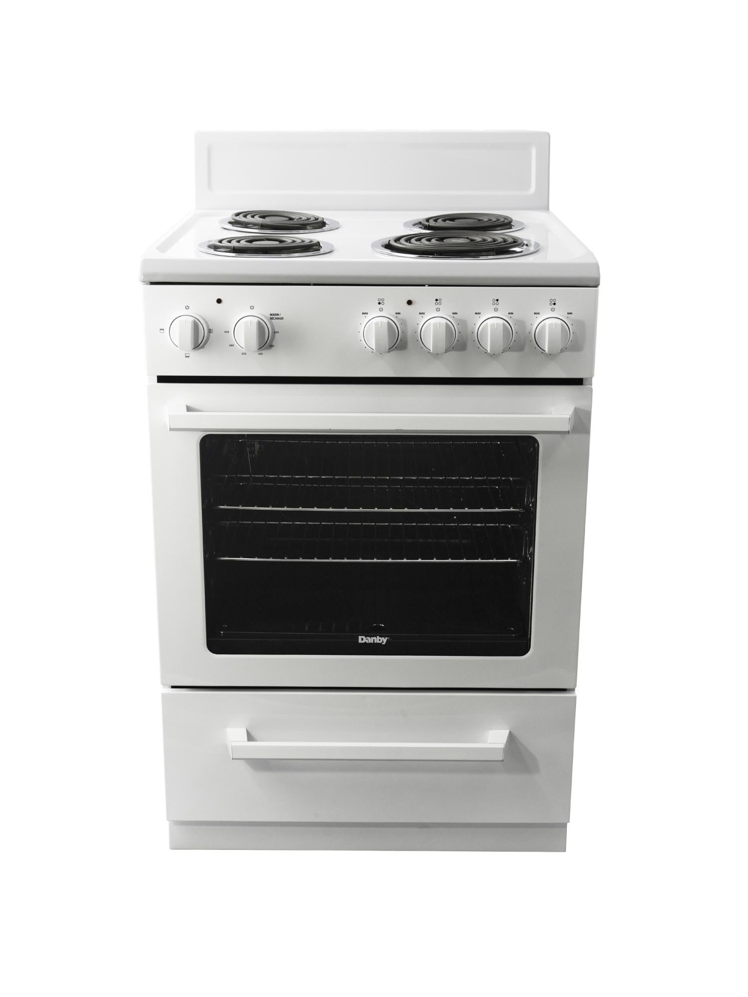 Danby 24″ Wide Electric Range in White - DERM240WC