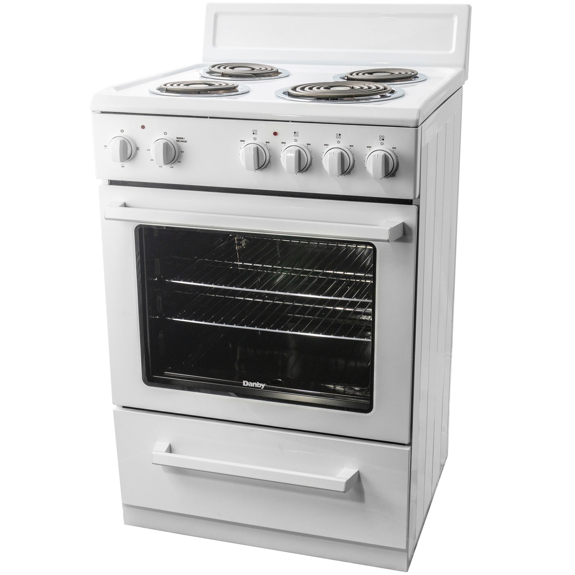 Danby 24″ Wide Electric Range in White - DERM240WC