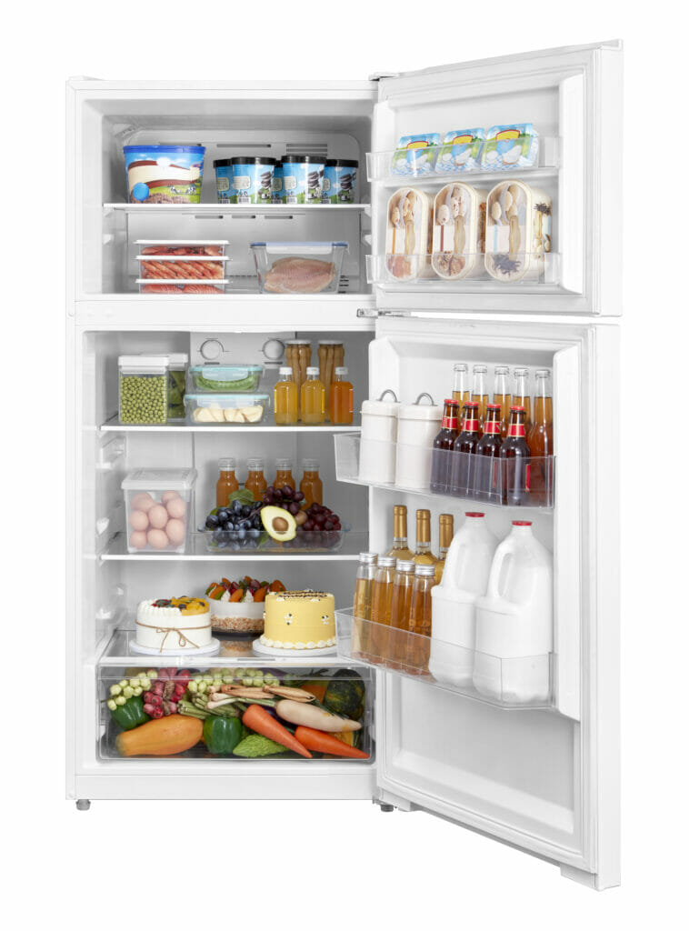 Danby 14.2 cu. ft. Apartment Size Fridge Top Mount in White - DFF142E1WDB