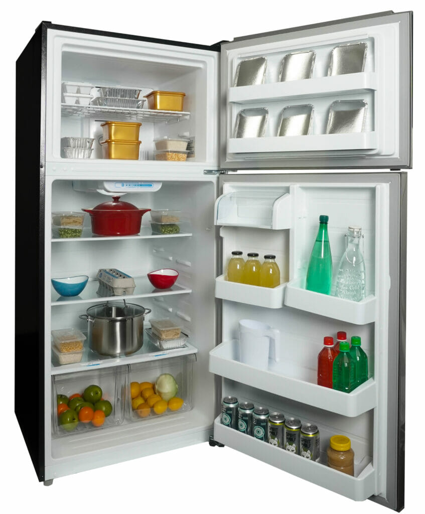 Danby 18.1 cu. ft. Apartment Size Fridge Top Mount in Stainless Steel - DFF180E2SSDB