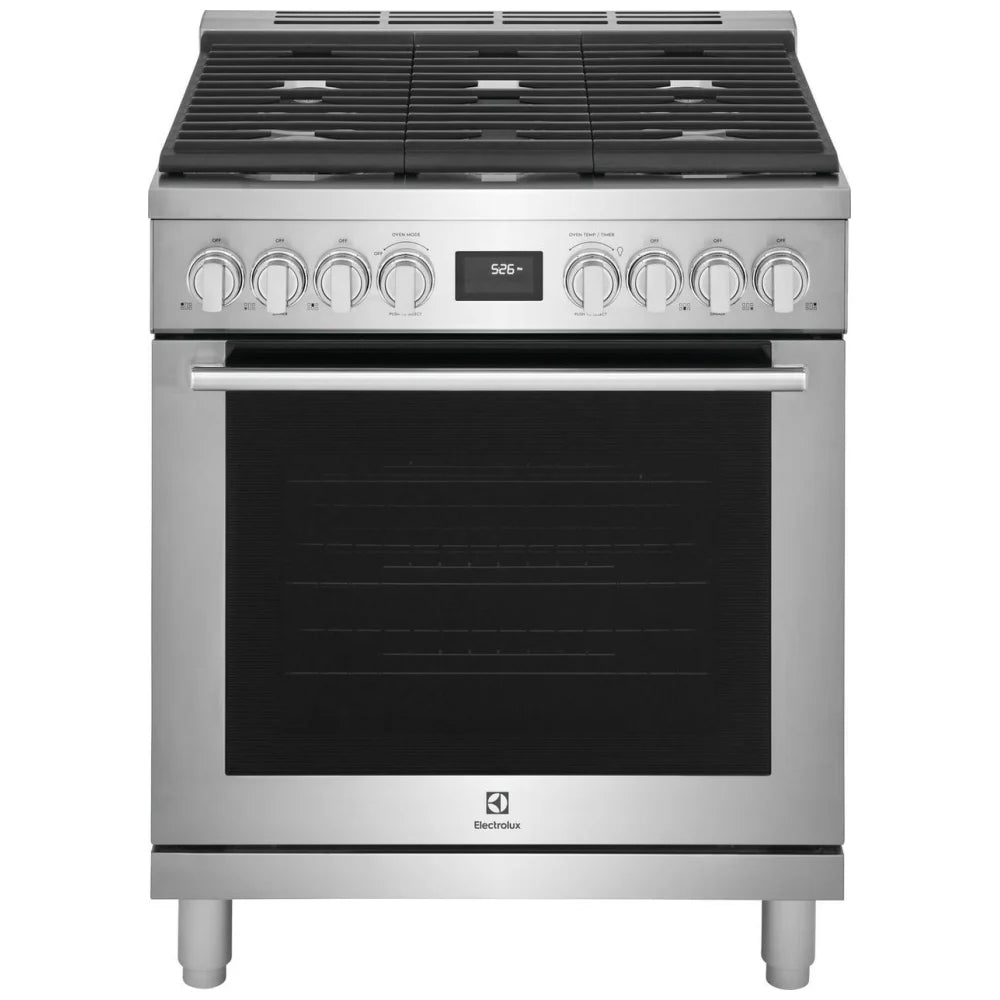 30'' Front Control Freestanding Gas Range - ECFG3068AS