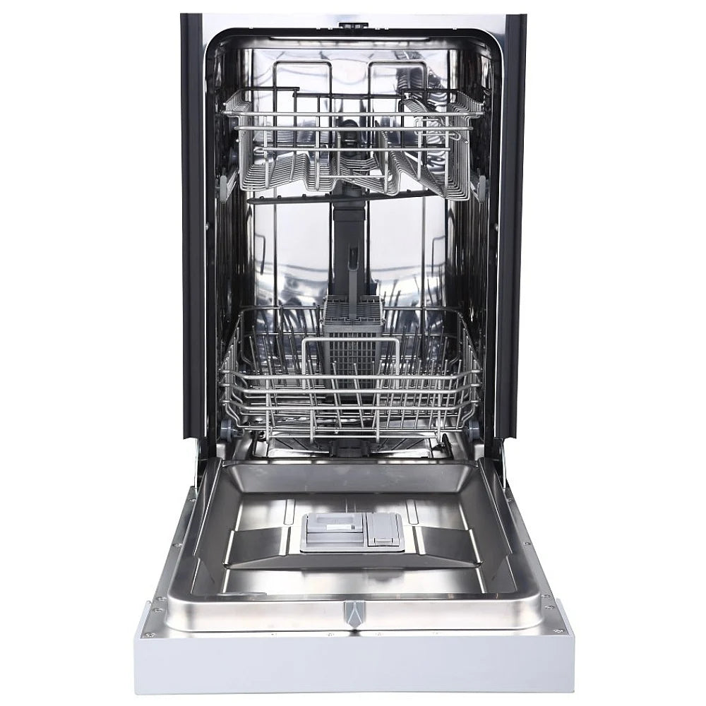 GE 18" Built-In Front Control Dishwasher with Stainless Steel Tall Tub White - GBF180SGMWW