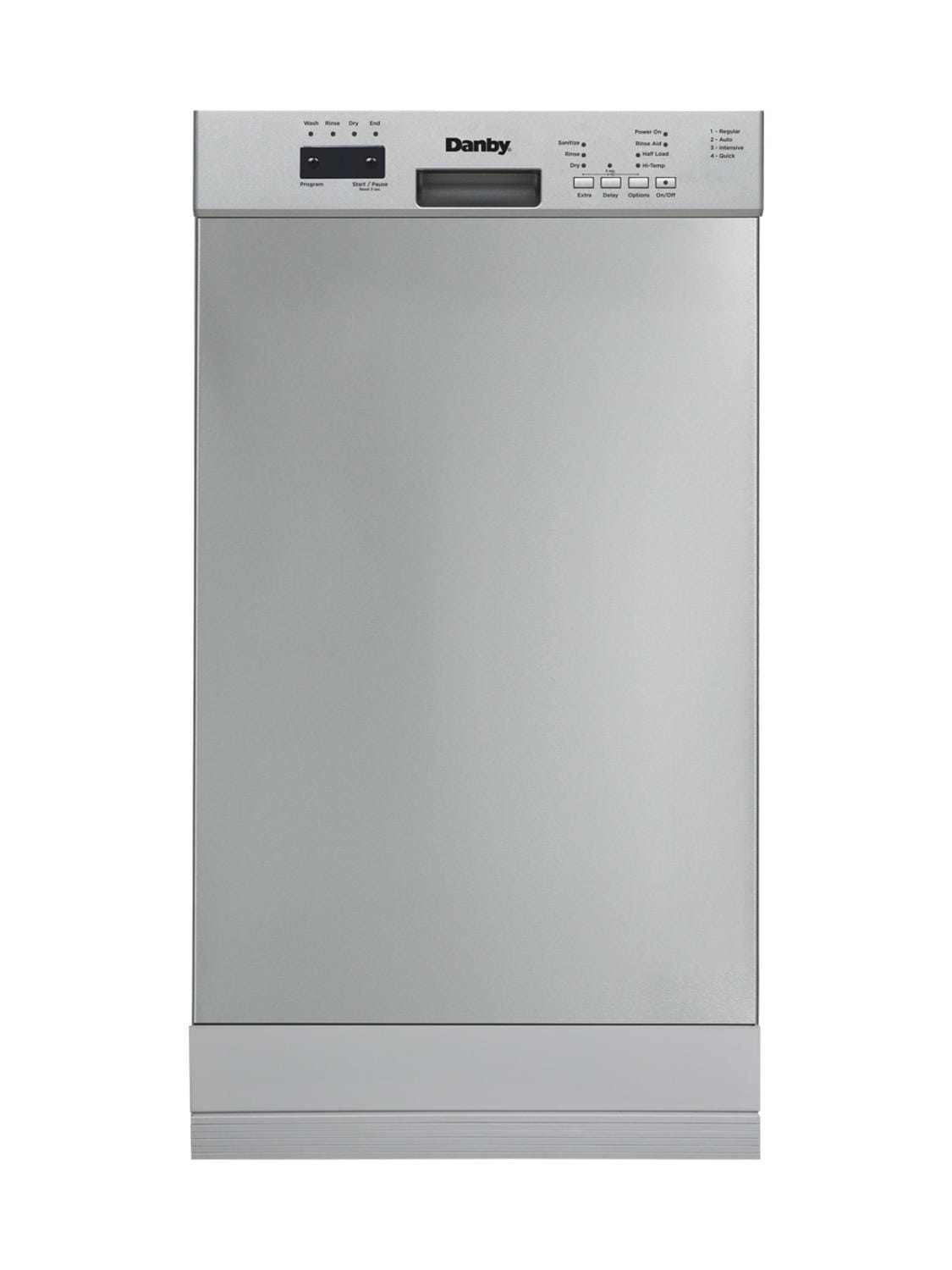 Danby 18″ Wide Built-in Dishwasher in Stainless Steel - DDW18D1ESS