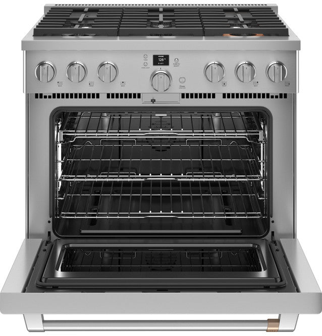 Café™ 36" Smart All-Gas Commercial-Style Range with 6 Burners (Natural Gas) - CGY366P2TS1