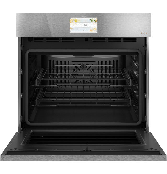 Café™ 30" Smart Built-In Convection Single Wall Oven in Platinum Glass - CTS90DM2NS5