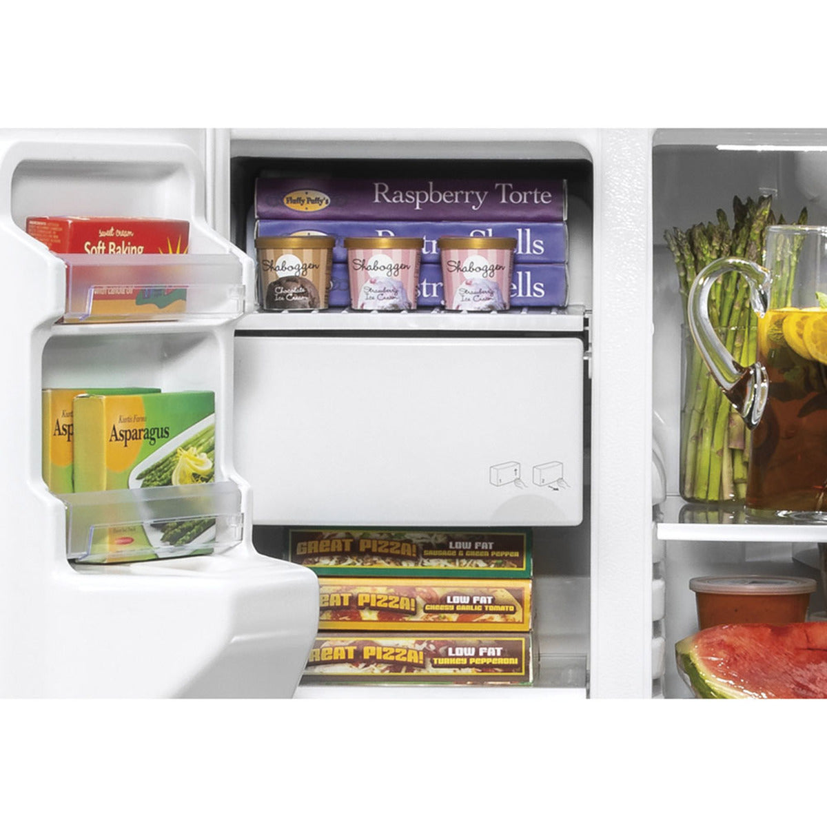 GE 21.8 Cu. Ft. Counter-Depth Side-By-Side Refrigerator Slate - GZS22IMNES