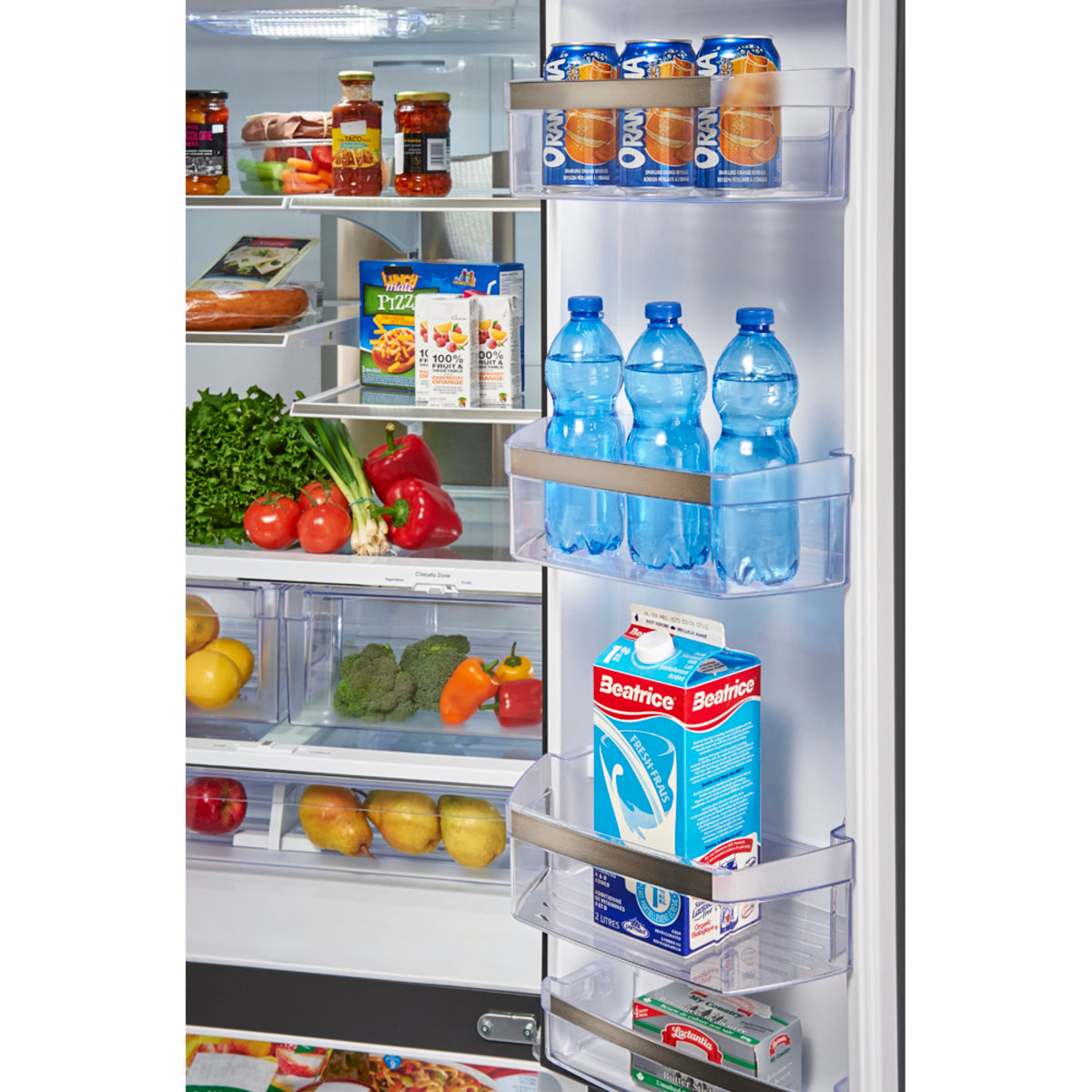 GE Profile 23.5 Cu. Ft. Energy Star French Door Refrigerator with Space Saving Icemaker White - PFE24HGLKWW