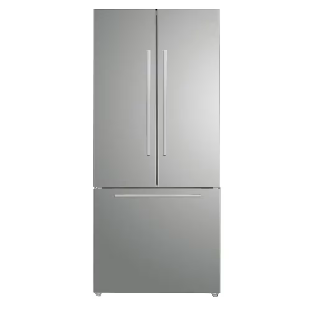 Marathon 18 cu.ft. Stainless Steel French Door Bottom Mount Frost Free Refrigerator - MFF180SSFD-1