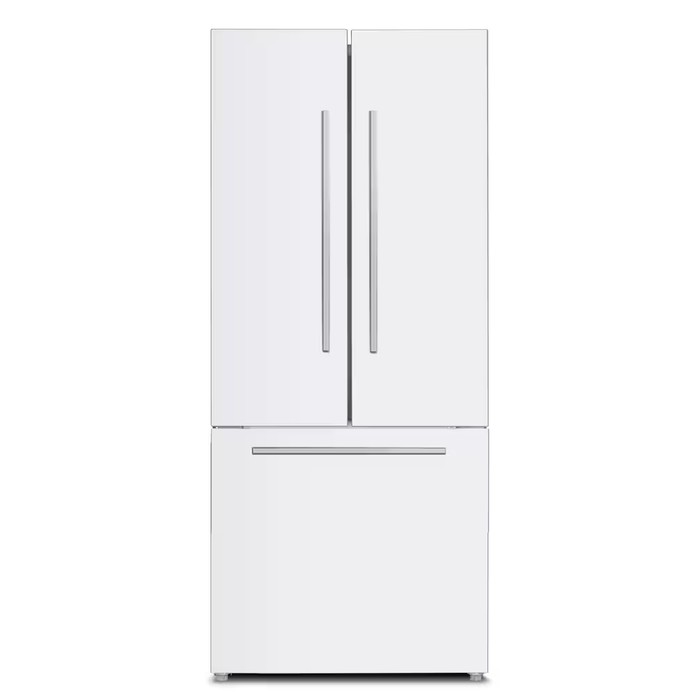 Marathon 18 cu.ft. French Door Bottom Mount Refrigerator in White - MFF180WFD-1