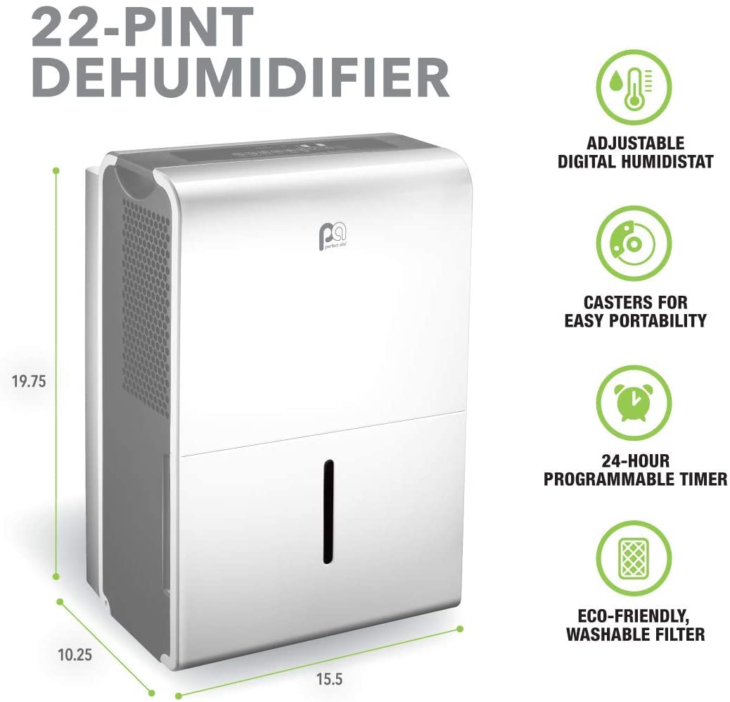 Perfect Aire 22 Pint Energy StarⓇ Dehumidifier (3PFD22)