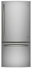 Load image into Gallery viewer, GE Stainless Steel Bottom Freezer Refrigerator (GBE21ASKSS) (OB)